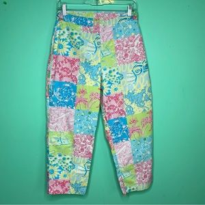 Women’s Lilly Pulitzer size 6 pants cropped pre owned multi color